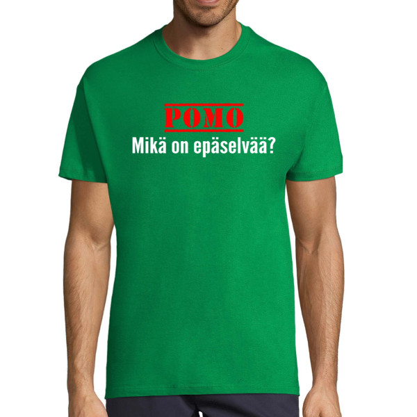 T-paita "Mikä jäi epäselväksi"