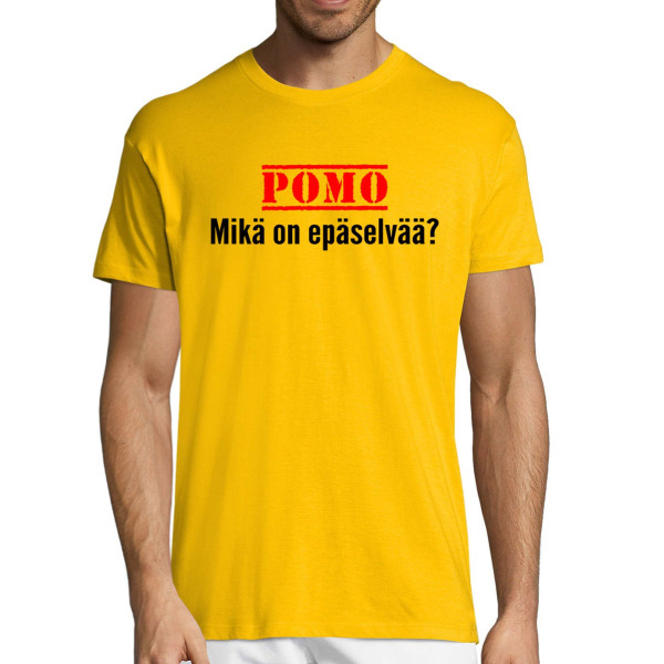 T-paita "Mikä jäi epäselväksi"