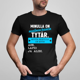 T-paita "Minulla on maailman kaunein tytär" T-paita "Minulla on maailman kaunein tytär"