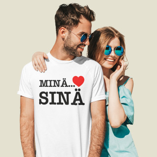 T-paita "Rakastan sinua" T-paita "Rakastan sinua"