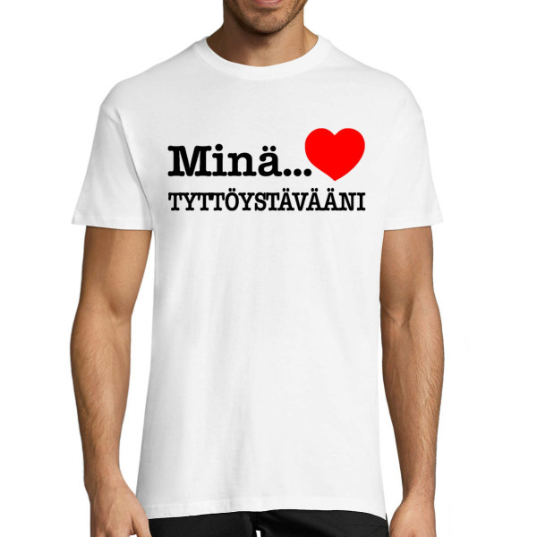 T-paita "Rakastan tyttöystävääni"