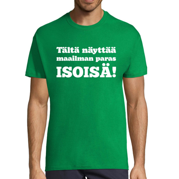 T-paita "Tältä näyttää maailman paras ISOISÄ!"