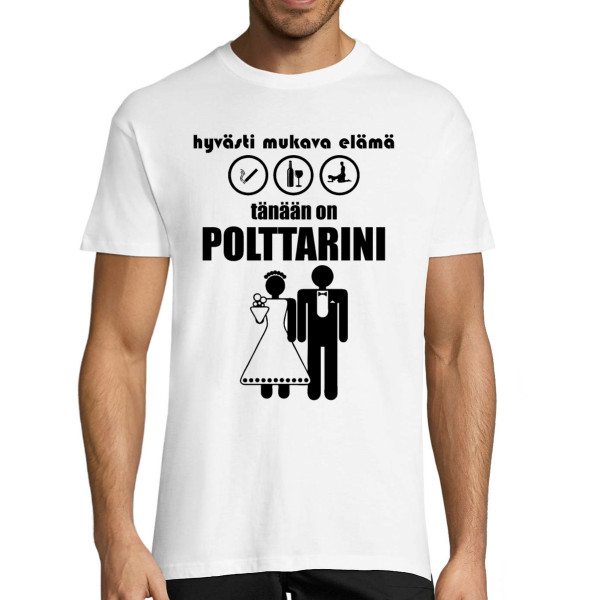T-paita "Tänään on polttarini"
