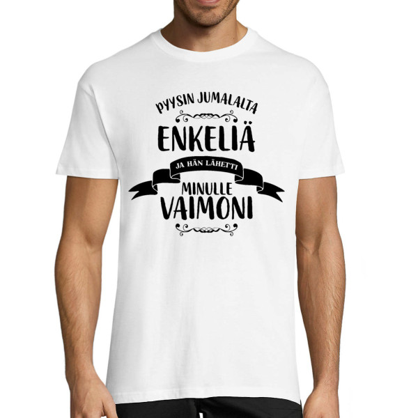 T-paita "Vaimoni - enkeli"