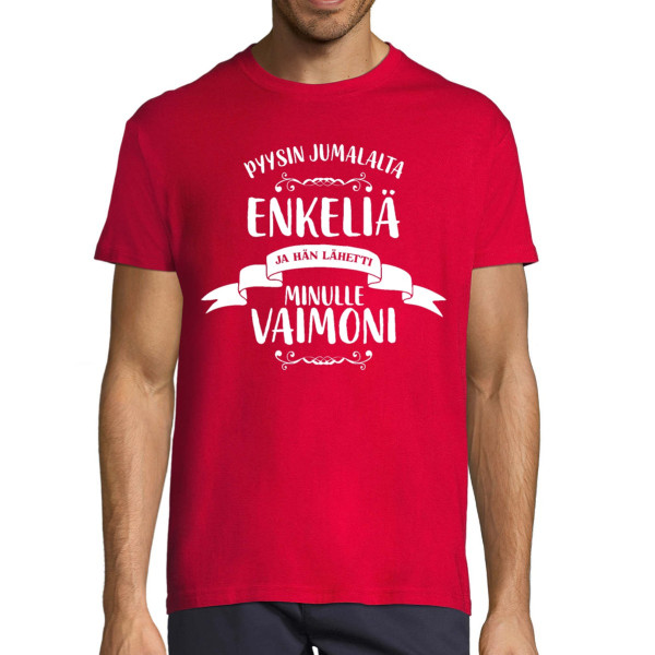 T-paita "Vaimoni - enkeli"