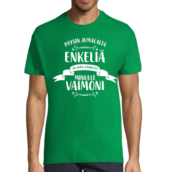T-paita "Vaimoni - enkeli"