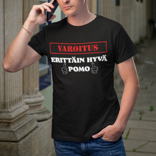 T-paita "Varoitus! Erittäin hyvä pomo"