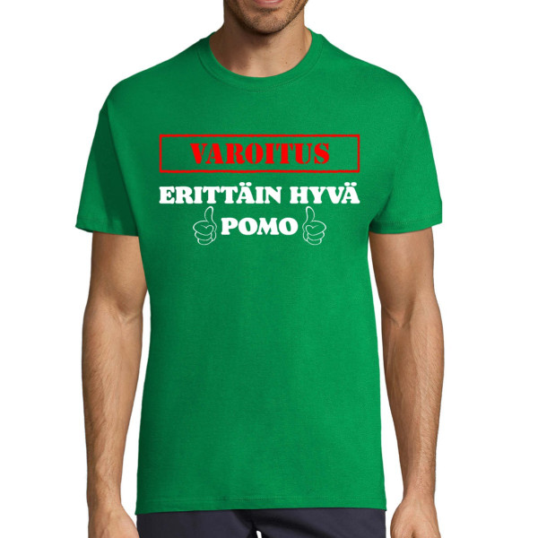 T-paita "Varoitus! Erittäin hyvä pomo"