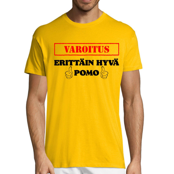 T-paita "Varoitus! Erittäin hyvä pomo"