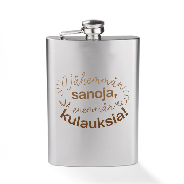 Taskumatti "Vähemmän sanoja" (240ml) Taskumatti "Vähemmän sanoja" (240ml)