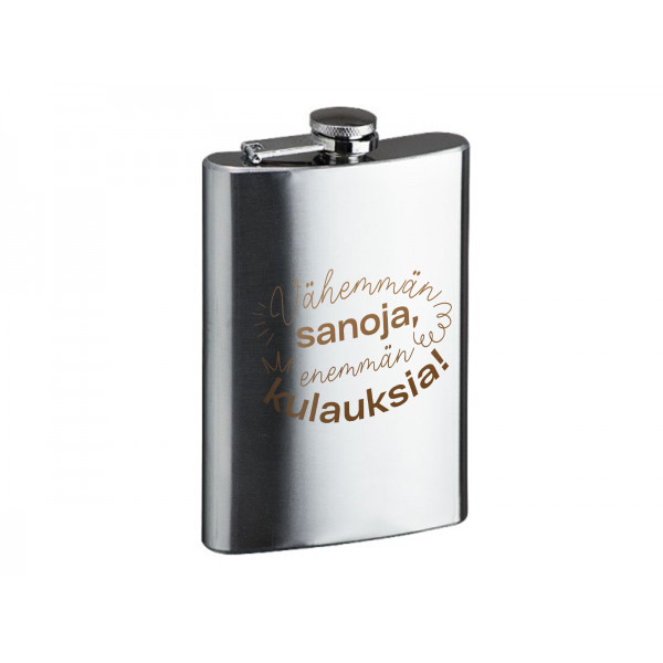 Taskumatti "Vähemmän sanoja" (240ml) Taskumatti "Vähemmän sanoja" (240ml)