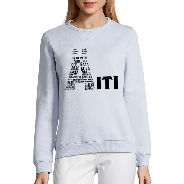 UNISEX pastelli "Sully"-collegepaita "Ainutlaatuinen äiti" UNISEX pastelli "Sully"-collegepaita "Ainutlaatuinen äiti"