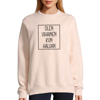 UNISEX pastelli "Sully" collegepaita "Vihainen"