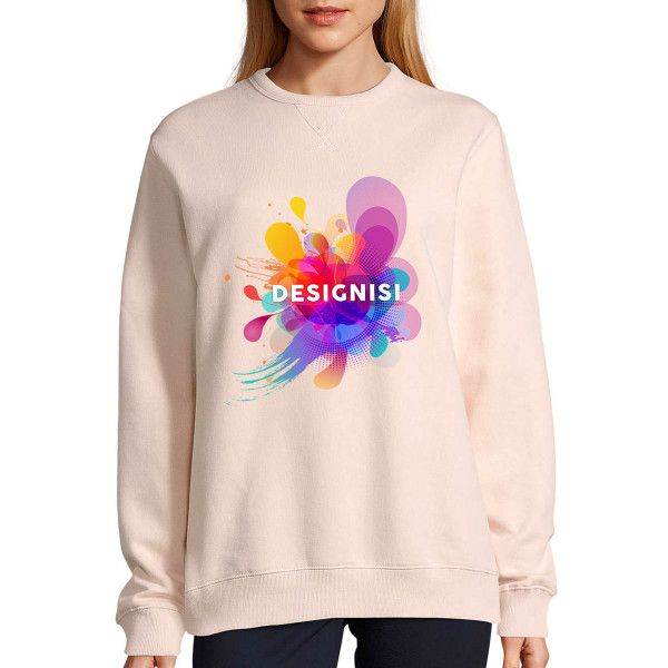 UNISEX pastellivärinen "Sully"-collegepaita omalla designillasi