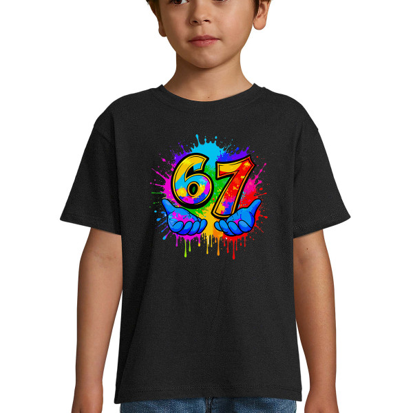 Lasten t-paita "Six seven"