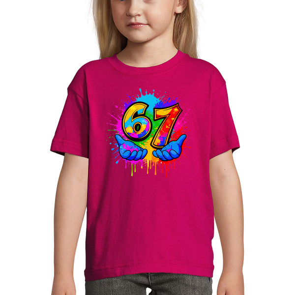 Lasten t-paita "Six seven"