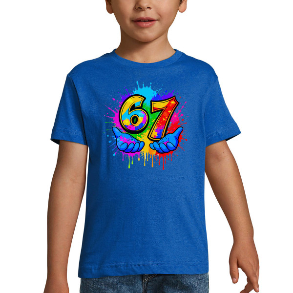 Lasten t-paita "Six seven"