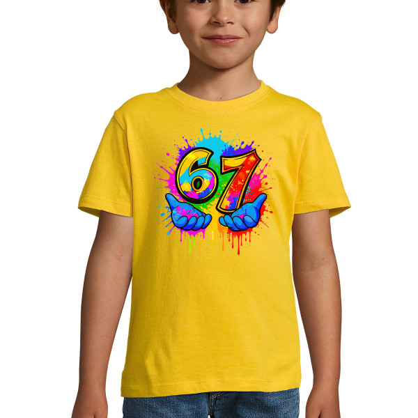 Lasten t-paita "Six seven"