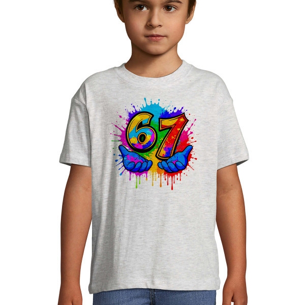 Lasten t-paita "Six seven"