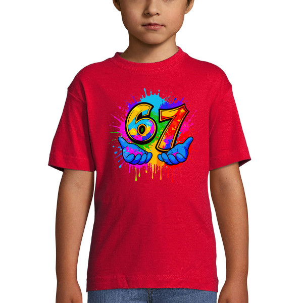 Lasten t-paita "Six seven"