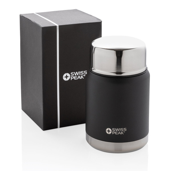 Tyhjiöruokatermos lusikalla "Work hard. Eat lunch."