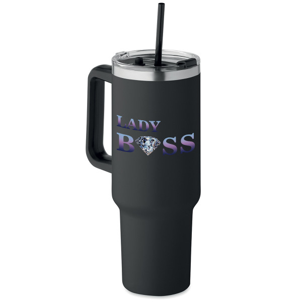 XL-kokoinen termosmuki "Lady Boss" (1200ml)