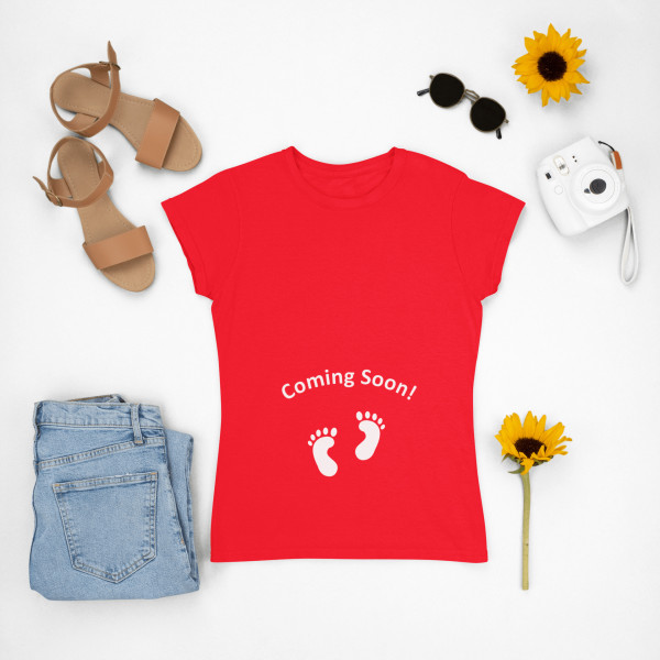 Naisten T-paita "Coming soon"