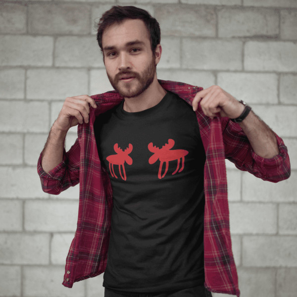 T-paita "Kaksi hirveä"